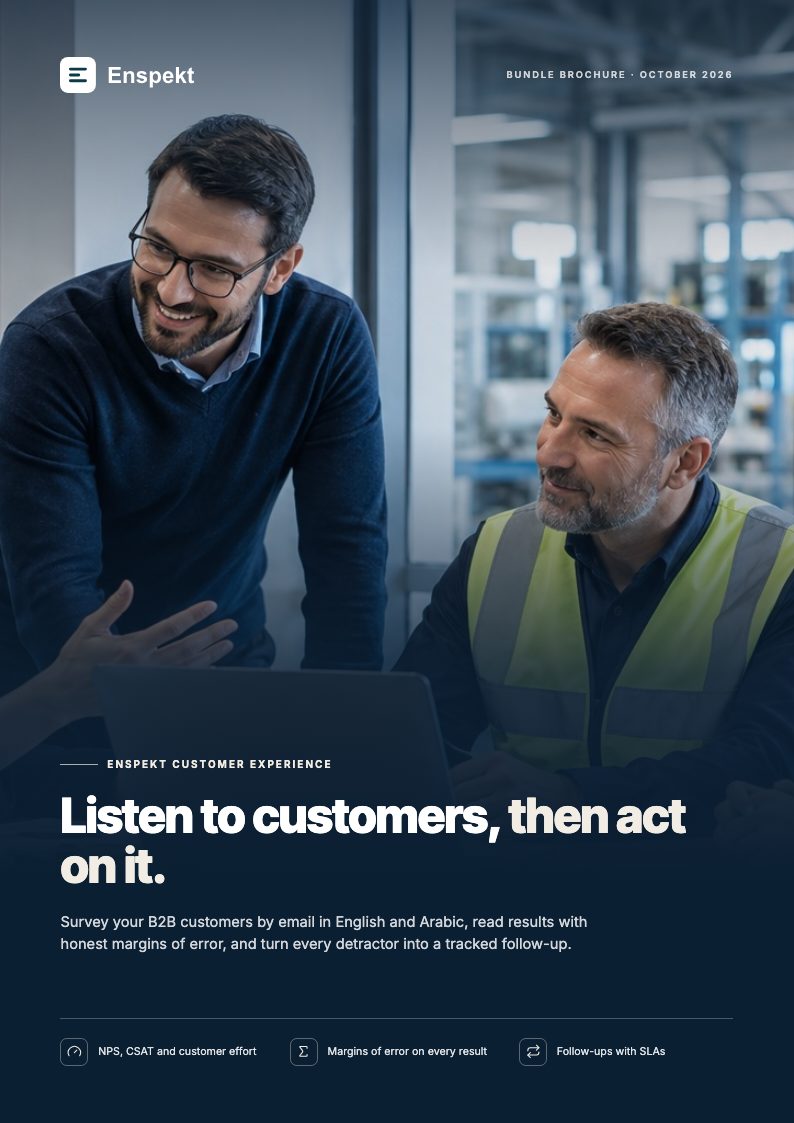 Cover of the Enspekt Customer Experience brochure